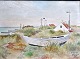 Heide, Ella 
Christine (1871 
- 1956) 
Deutschland/Dänemark: 
Skagen, 1947. 
Aquarell auf 
Papier. ...