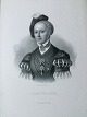 Litografi af 
Em. Bærentzen - 
Portræt af 
Hofdame og ...