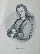 Litografi af S. 
Trier - 
Forfatterinden 
Fanny Suenson.