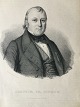 Litografi af 
Em. Bærentzen - 
Portræt af 
Botaniker og 
...