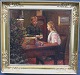 Vermehren, 
Sophus (1866 - 
1950) Dänemark: 
Für den Baum 
wird 
Weihnachtsschmuck 
angefertigt. Öl 
...