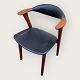 Sessel in gutem 
gebrauchten 
Zustand, 
dänisches 
Modern aus den 
1960er Jahren, 
Teak und Leder, 
...