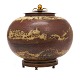 Carl Halier für 
Royal 
Copenhagen
Grosse 
Deckelvase mit 
Bronzendeckel 
und -Fuss
Signiert
H: ...