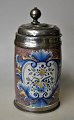Bierkrug, 
Fayence, 
Hannoversch 
Münden, ca. 
1770, 
Deutschland. 
Polychromer 
Dekor, floraler 
Dekor ...