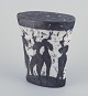European studio 
ceramicist.
Large unique 
sculpture in 
ceramic. Lava 
glaze.
Motif of ...