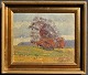 Nyrop, Børge 
(1881 - 1948) 
Dänemark: 
Landschaft mit 
Bäumen - 
Herbst. Öl auf 
Karton. 
Signiert: B. 
...