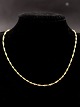 14 carat gold 
necklace 
stamped 585 L. 
40 cm. W. 0.2 
cm. weight 2.8 
grams. item no. 
607358