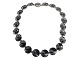 N.E. From 
sterling 
silver, 
necklace with 
blood stones 
from around 
1950 to 1960.
Hallmarked ...