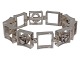 N.E. From 
silver
Modern 
bracelet  with 
clear stones 
...