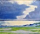 Swane, Lars 
(1913 - 2002) 
Dänemark: 
Kleiner Belt - 
Landschaft. Öl 
auf Leinwand. 
Unterzeichnet. 
...