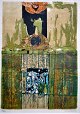 Vielfaure, 
Jean-Pierre 
(1930–2015) 
Frankreich: 
Komposition in 
Grün. 1968. 
Farblithografie.
 ...