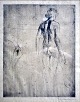 Christoffersen, 
Helge (1925 - 
1965) Dänemark: 
Studie. 
Radierung auf 
Papier. 
Unterzeichnet. 
Höhe: ...
