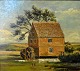Frandsen, 
Frands (1885 - 
1979) Dänemark: 
Eine 
Wassermühle. Öl 
auf 
Hartfaserplatte.
 ...