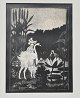 Arnel, Thomas 
(1922 - 2010) 
Dänemark: Die 
Seerosenkönigin 
und der 
Schwanenritter. 
Unterzeichnet. 
...