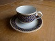 Liselund mørkeblå porcelæn fra Royal Copenhagen, sæt kaffekopper 072/073 med samme mønster.