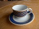 Liselund mørkeblå porcelæn fra Royal Copenhagen, 
sæt kaffekopper 072/073.