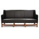 Kaare Klint 
Sofa 5011 mit 
drei Personen 
mit schwarzem 
Leder
Guter Zustand
H: 92cm. L: 
194cm. ...
