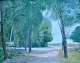 Bentzen, Axel 
(1893 - 1952) 
Dänemark: 
Landschaft. 
Unterzeichnet. 
Öl auf 
Leinwand. 42 x 
51 ...