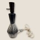 Tischlampe, 
gekennzeichnet: 
OLJ 287, 
Retro-Streifen, 
31 cm hoch 
(inkl. Fassung) 
31 cm hoch, 12 
...