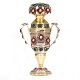Aussergewöhnlich grosse Reichdose mit 101 Glassteinen von Peter Johannsen 
Petersen, Apenrade, 1819. H: 14cm