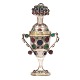 Riechdose aus 
Silber mit 89 
Glassteinen von 
Jens Jensen, 
Sonderburg, um 
1855
H: 13,7cm