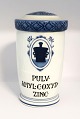 Königliches 
Kopenhagen. 
Apothekerglas. 
H. C. Örsteds 
Apotheke. 
Pulver. Amyl. 
C. Oxid. Zink. 
Höhe ...