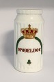 Königliches 
Kopenhagen. 
Apothekerglas. 
Opodeldoc. Höhe 
16,5 cm. 
Hergestellt vor 
1923. (1 Wahl)