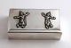 Thailand. 
Kleine 
Schmuckschatulle 
aus 
Sterlingsilber 
(925). Länge 
10,2 cm. Breite 
6 cm. Höhe 2,6 
cm