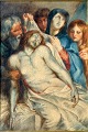 Englischer 
Künstler (19. 
Jahrhundert): 
Die Beweinung 
Christi. 
Aquarell. Ohne 
Vorzeichen. 25 
x 17 ...