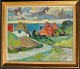 Pedersen, 
Arnold W. (1912 
- 1986) 
Danmark: Huse 
ved havet.