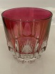 Rømer 
Whiskyglas Rød.
Højde 8,1 cm.
Bredde 7,4 cm.
