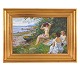 Paul Fischer, 
1860-1934, drei 
Mädchen am 
Strand. Öl auf 
...