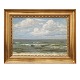 Carl Locher, 
1851-1915, 
Meerespartie, 
Öl auf Leinen. 
...