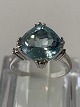 Guldring med 
Brillanter og 
Aquamarin 14 
Karat
Størrelse 54