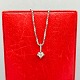 Toftegaard; A 
diamon mounted 
in 14k white 
gold, set with 
a venezia 
necklace in 14k 
white gold. ...