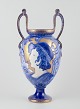 Thomas Forester & Sons, England.Large Art Nouveau vase with two handles. Earthenware.Young ...