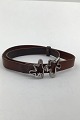 Georg Jensen 
Sterling Sølv 
og Læder  
Choker Halsbånd 
No ...