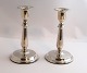 Silver 
candlesticks 
(830). Height 
15 cm. Produced 
1955