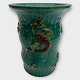Bornholm 
ceramics, 
Michael 
Andersen, Older 
vase in 
greenish color 
decorated with 
sea animals, 
...