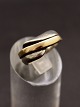 Sterling sølv 
ring størrelse 
53 med guld 
stribe fra 
sølvsmed Jens 
Aagaard 
Svendborg emne 
nr. 616795