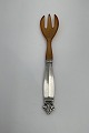 Georg Jensen 
Silver Acanthus 
Serving Fork 
with Horn No. 
108B