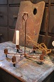 Old swedish 
wrought iron 
candlestick for 
6 candles...