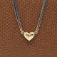 Per Borup; 
Clasp of 14k 
gold with chain 
of oxidized ...