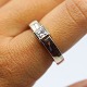 Birgitte Munch; 
A diamond ring 
of 14k white 
gold