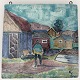Søholm-Keramik, 
Rønne, Nis 
Stougaard, 
Sandvig Hafen, 
Maße: 33,5 x 
33,5 cm