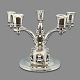 Evald Nielsen; Five-armed candlestick in silver