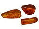 Collection of 10 pcs. amber with insects inside