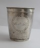 Jens Kjeldsen 
Sommerfeldt, 
Aalborg. 
Silberner 
Becher. Höhe 
8,5 cm. 
Durchmesser 7,5 
cm.