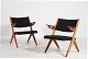 Danish ModernPair of Easy chairs of oak and teak