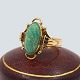 Bræmer-Jensen; Ring in 14k gold set with an amazonite